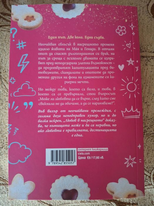 Нова книга,,Любов в насрещното"