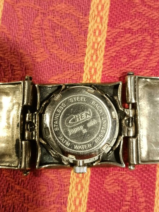 Ceas din argint masiv cu opal