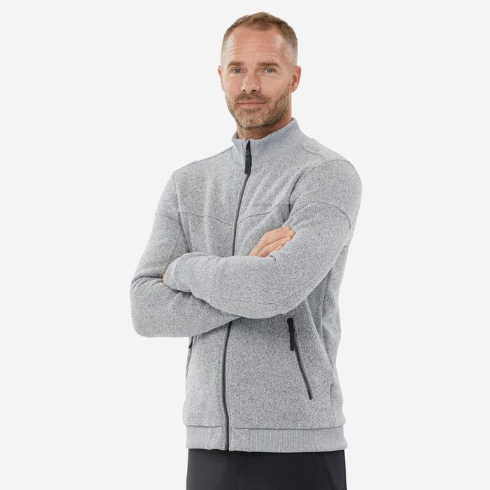 Polar călduros Drumeție Nh100 Gri Bărbați - produs resigilat Decathlon