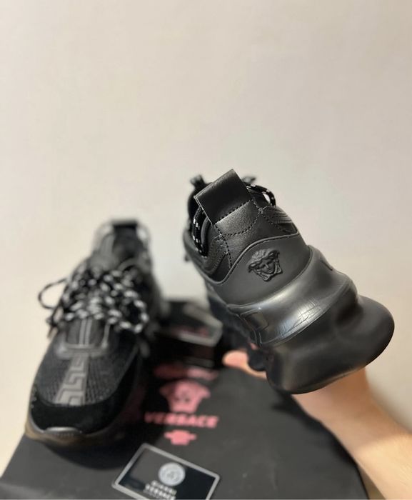 Adidasi versace chain reaction negrii  40-44