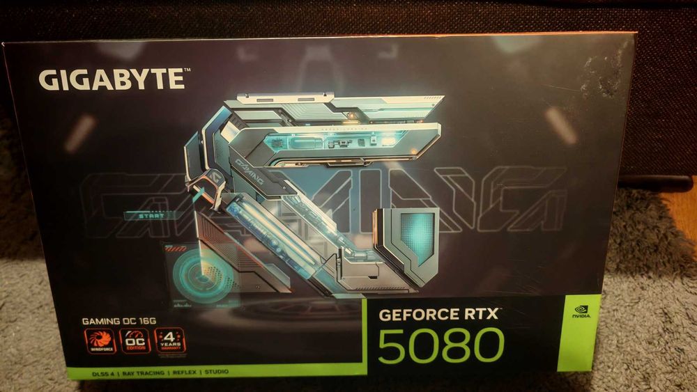 НОВА ! Видео карта GIGABYTE  RTX 5080 GAMING OC 16GB GDDR7 256bit