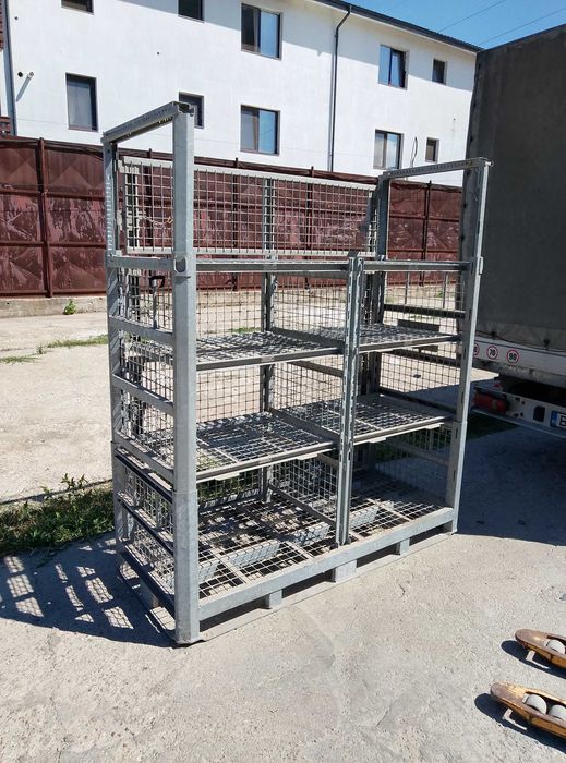 raft depozitare metalic pentru piese auto pentru componente auto