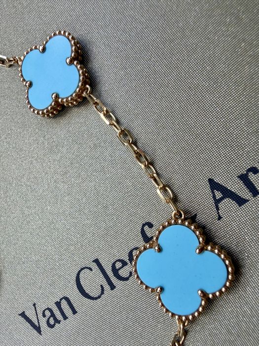 Van Cleef  Alhambra Turquoise 18k