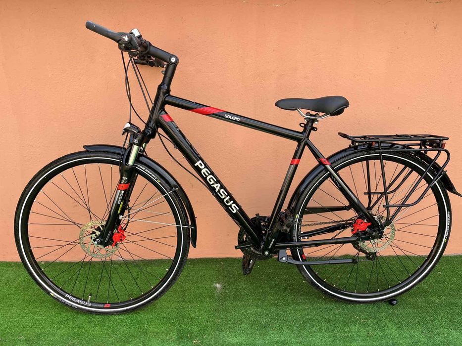 Като Нов Алуминиев Хидравличен Велосипед PEGASUS 28цола 9х3