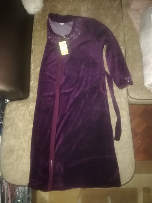 Халат велюровый пижама