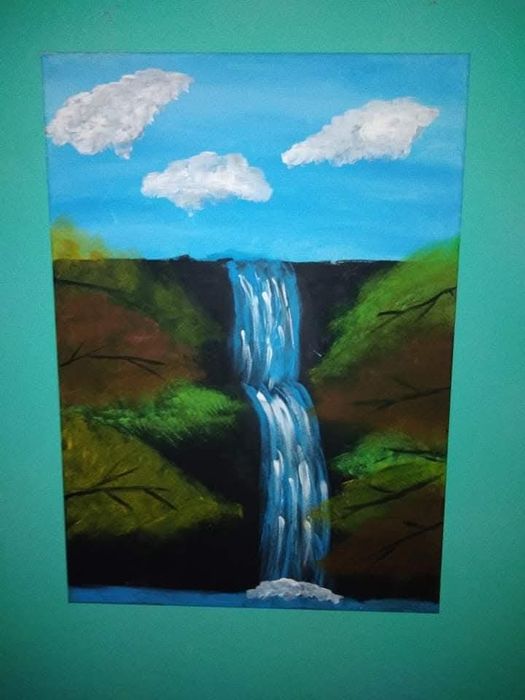 Pictură, picatat manual 70×50 cm