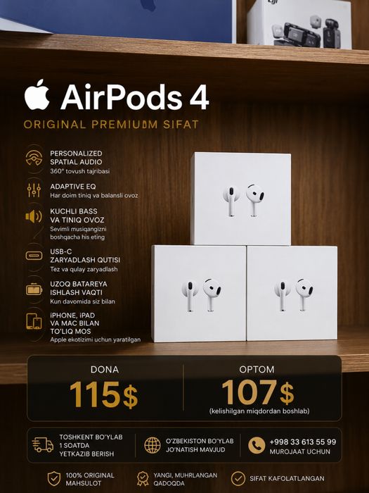 Apple AirPods 4 | Optom va Dona