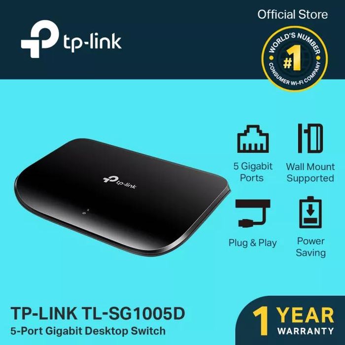 HUB TP-LINK TL-SG1005D Гигабитный коммутатор Хаб