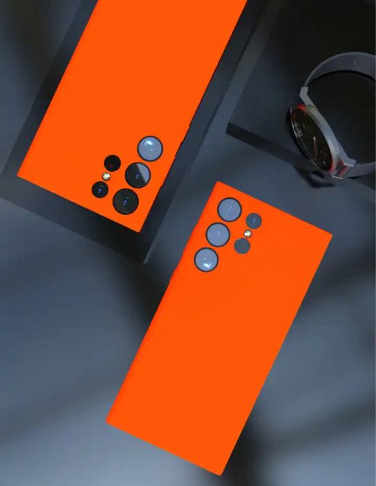 Samsung S24 S25 PLUS ULTRA Husa Silky Slim TPU Fin Interior Catifea