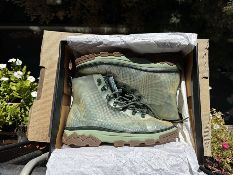 Scotch & Soda,Боти Abbasi с шарка тип батик, Бледозелен, прозрачен, 41