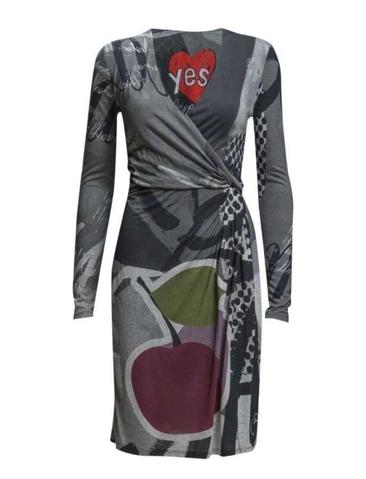 DESIGUAL multicoloured dress - дамска рокля р-р М