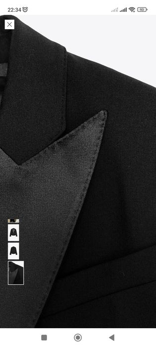 Черен костюм Зара