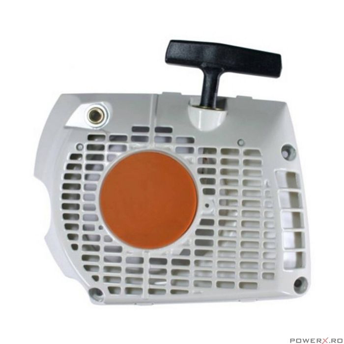 Capac pornire motofierastrau, demaror complet drujba Stihl MS 341,