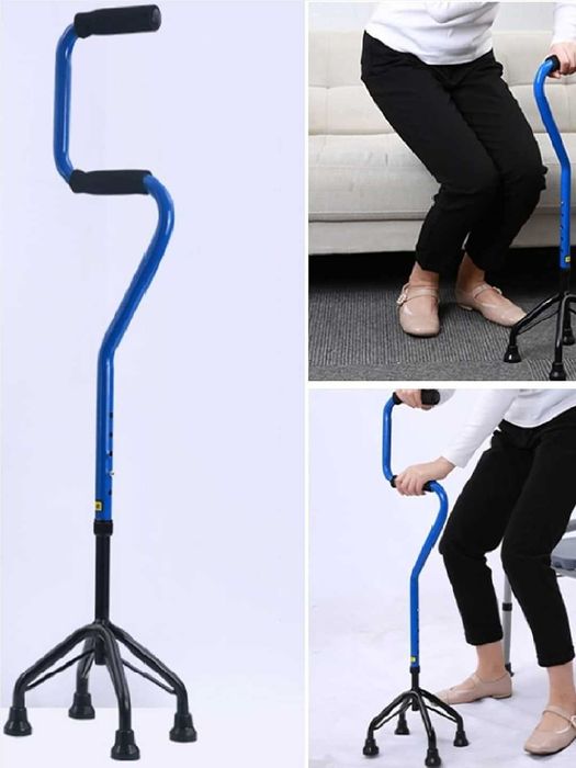 Трость четырех ногий с двумя захватами FL-03