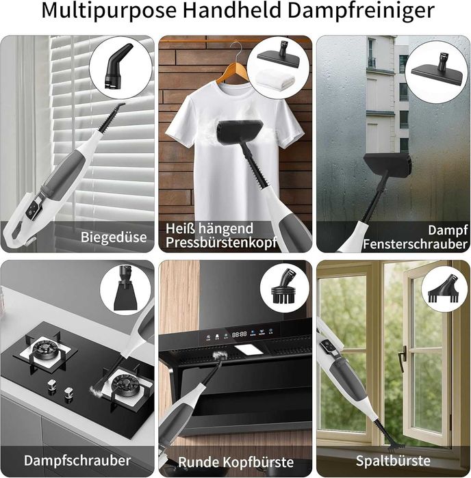 Парочистачка TORDER 2-in-1 Steam Cleaner Mop ,Гаранция