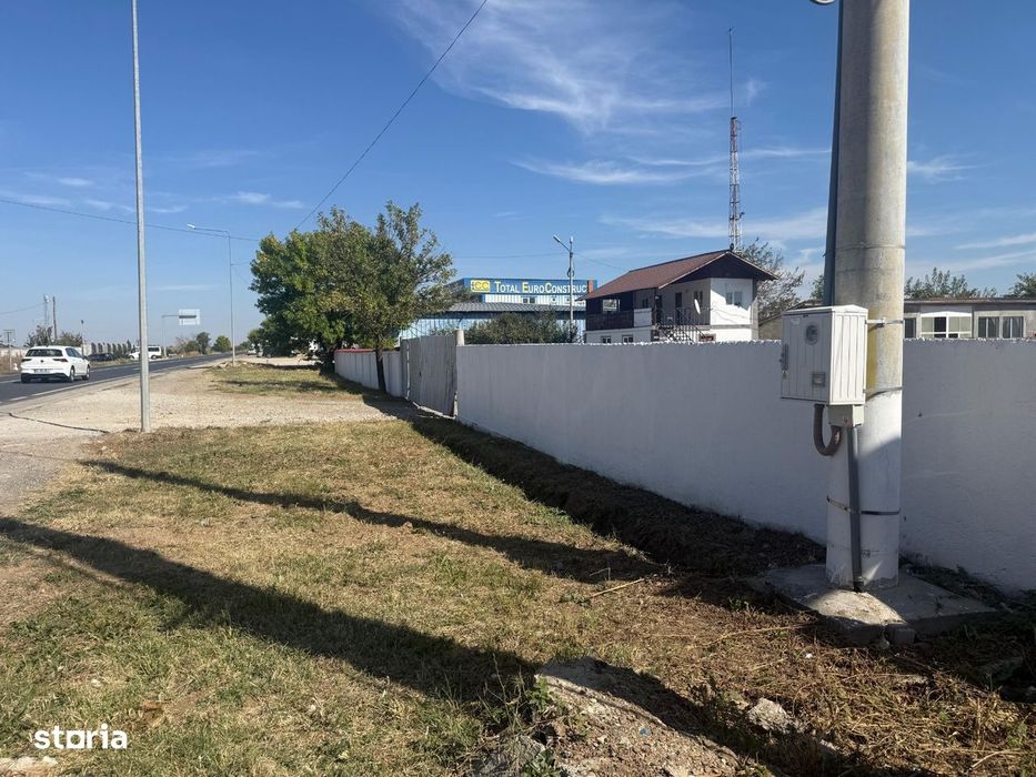 Teren 5.018 m², hală și casă la cheie | Două accese, direct din DN6