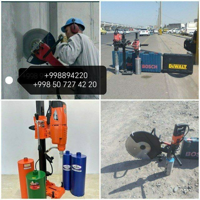 Beton kesish, Harxil razmerda teshik ochish, Transha kovlash, demontaj