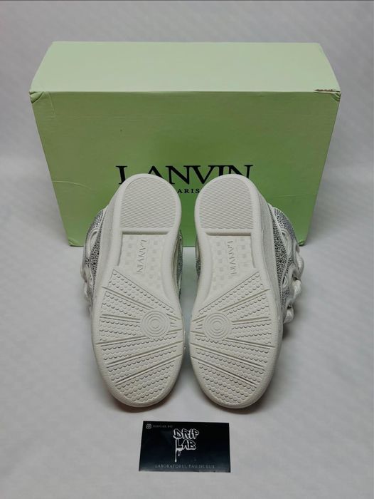Lanvin Curb Albi cu pietricele