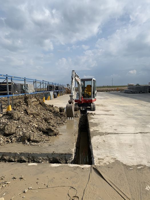 Inchiriere Mini-Excavator sapaturi fundatii. Demolari. Moloz. Picamer