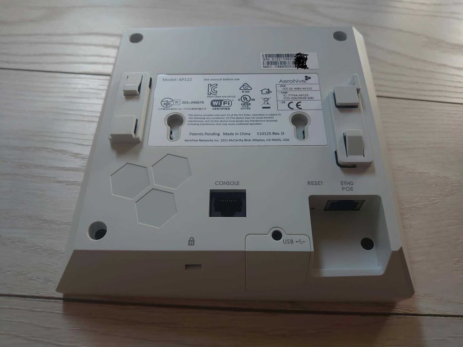 wifi AP122 ac Aerohive, Extreme Networks cloud