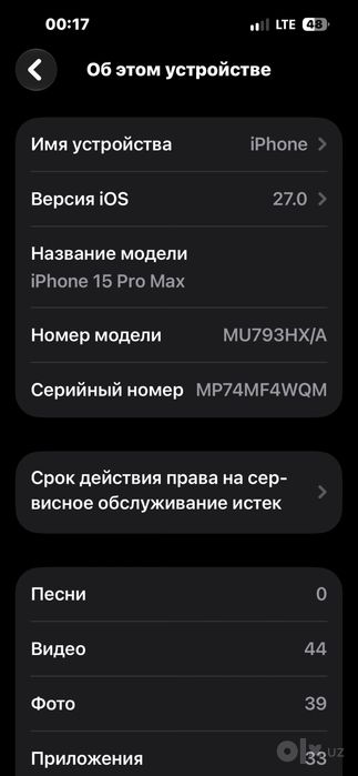 Iphone 15 pro max 256 Gb