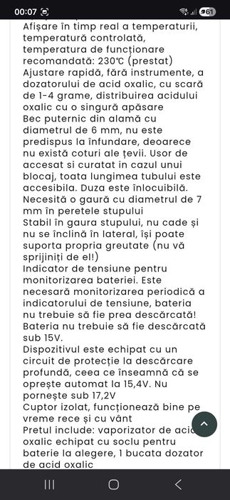 Sublimator acid oxalic nou