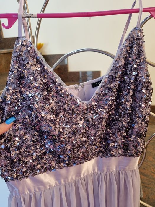 Rochie Orsay mov cu paiete si tull S-M
