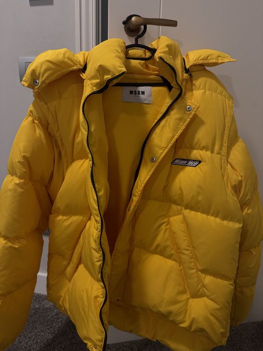 Geaca MSGM galbena noua