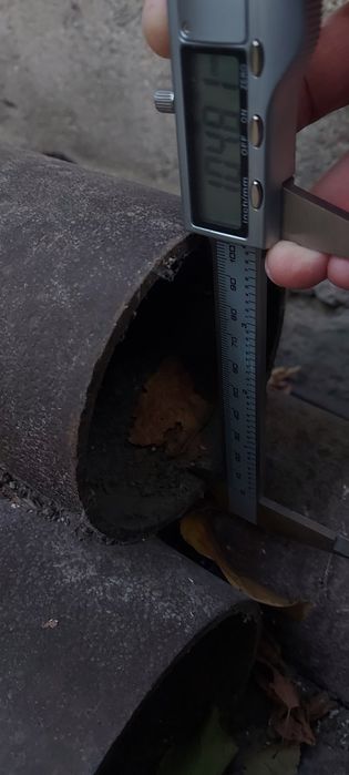 Teava neagră 4 țoli (101,6 mm) 5 mm grosime 6 bucăți  la 6 metri lungime