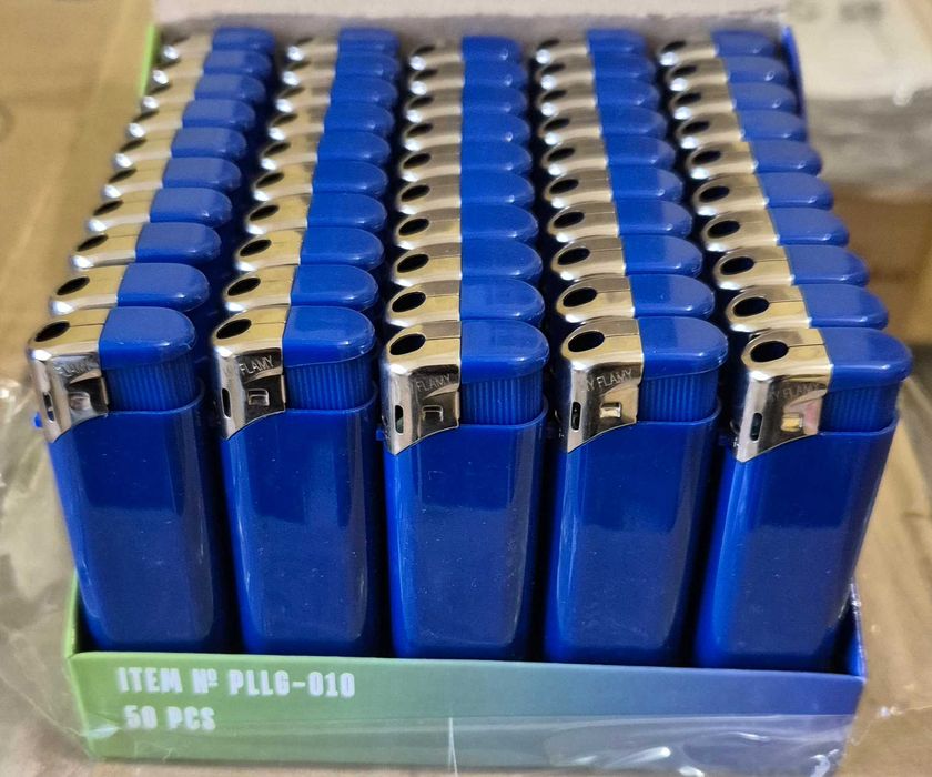 запалки пластмасови чисто нови, сини пиезо