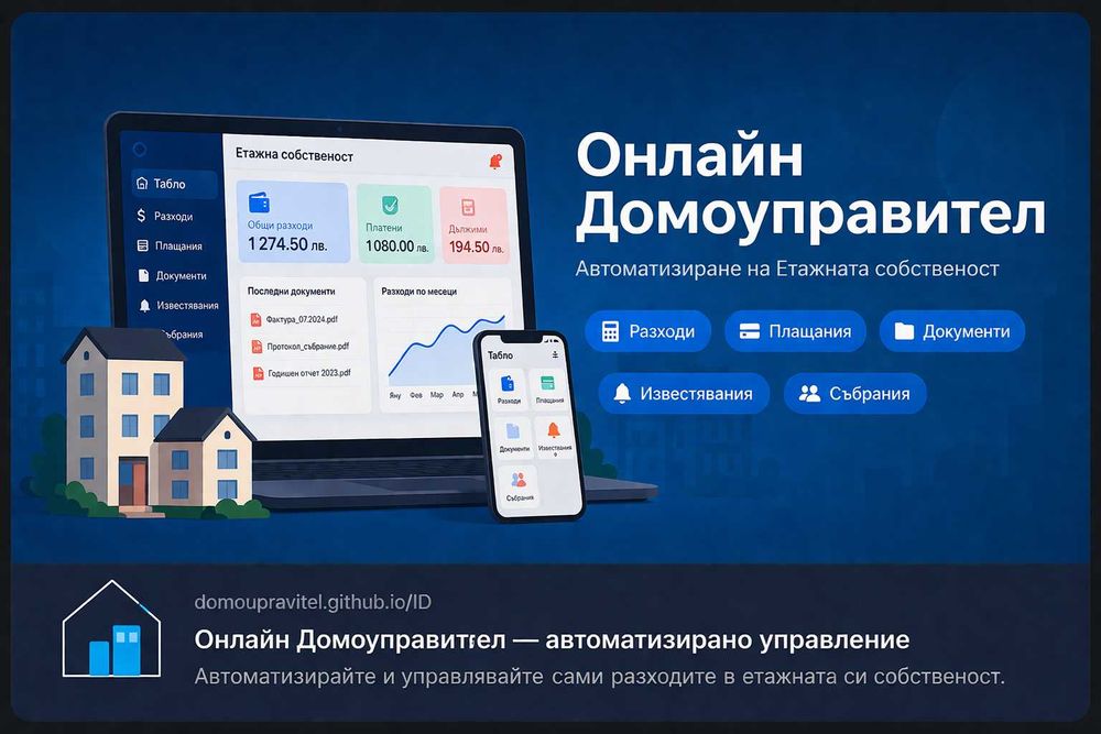 Уеб приложение онлайн домоуправител