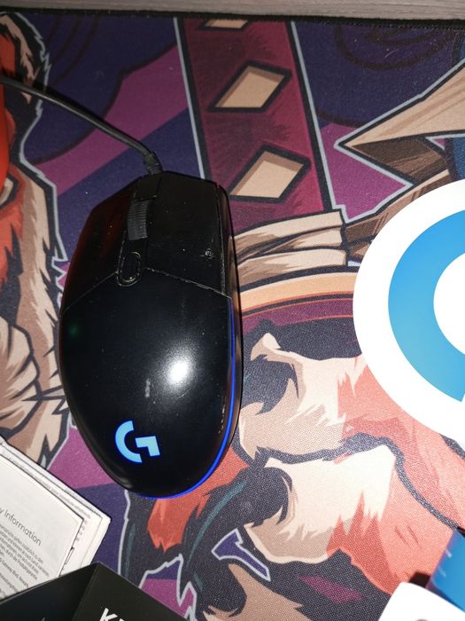 Компьютерная мышь logitech g102 lightsync чёрная б/у