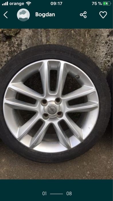 Jante plus anvelope 215/45/R17