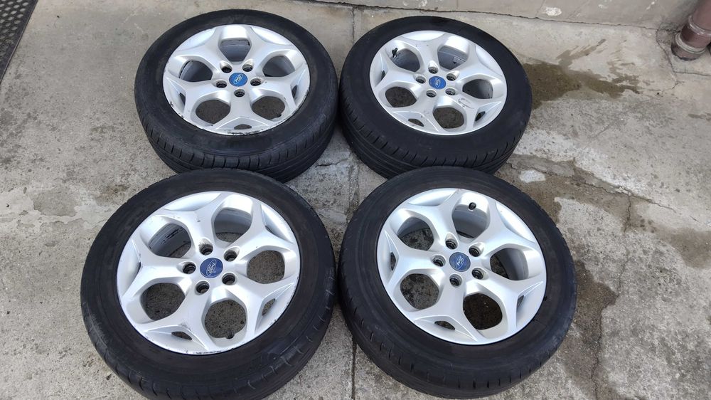 Jante aliaj roti cu anvelope vara DUNLOP 205 55 16 FORD FOCUS MONDEO C MAX S MAX; 5X108 model Y
