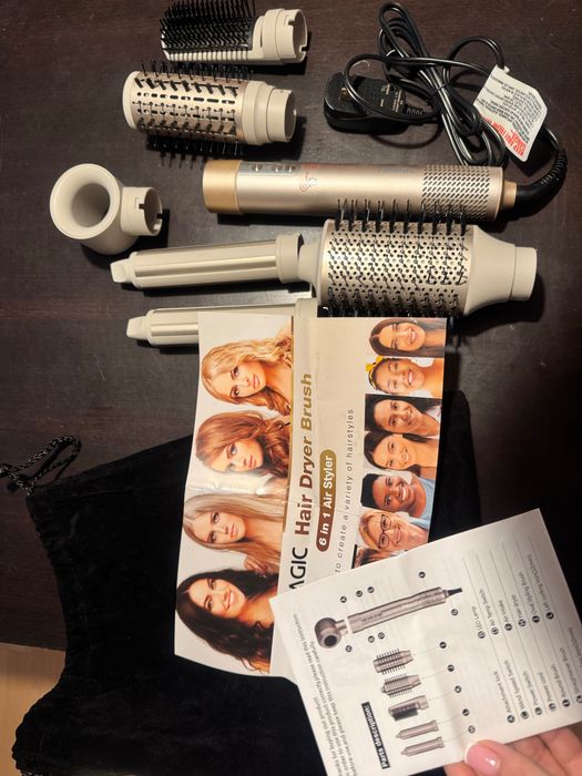 7MAGIC четка за сешоар и уред за оформяне на коса 6 в 1