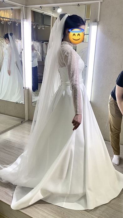 Свадебное платье 150 тыс тг
