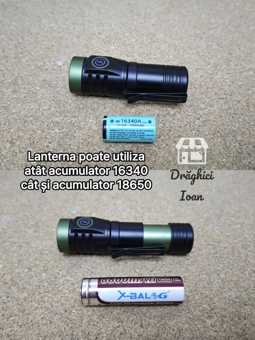 miniTORCH TURBO UPGRADED 4*P35 - Lanterna mica F.PUTERNICA cu 4 leduri