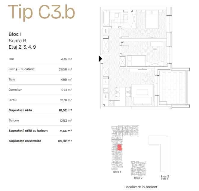 Apartament 3 camere - Drumul Taberei - Comision 0