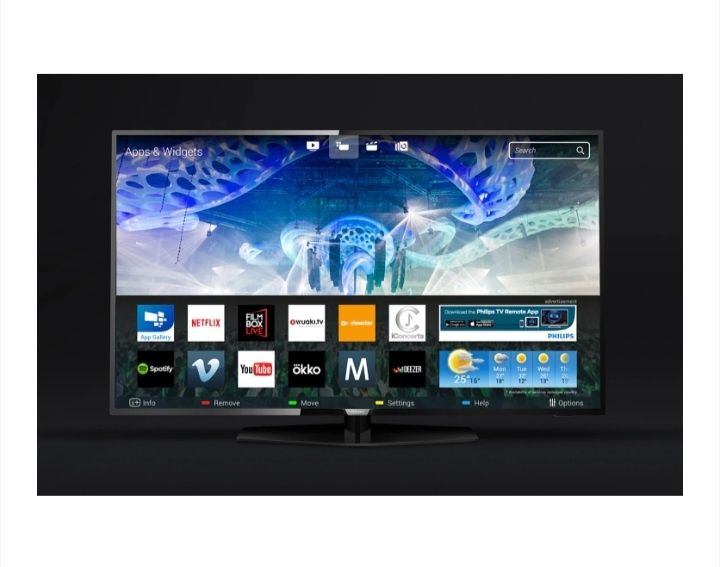 LED Smart Philips, 108 cm,43PUS6162/12, 4K Ultra HD, Netflix, Clasa A+