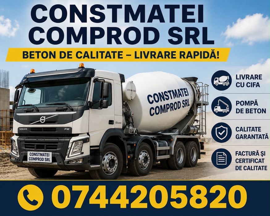 Vanzare Beton Transport inclus !!Pompare Beton