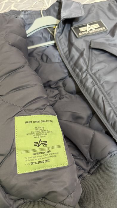 Бомбер ALPHA INDUSTRIES cwu 45/P flight Jacket