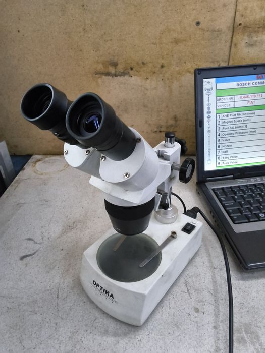 Microscop Stereo Binocular de Laborator / Service — Inspecție Micro-Piese & Injectoare