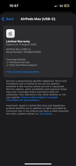 AirPods Max Midnight Type C Чисто нови