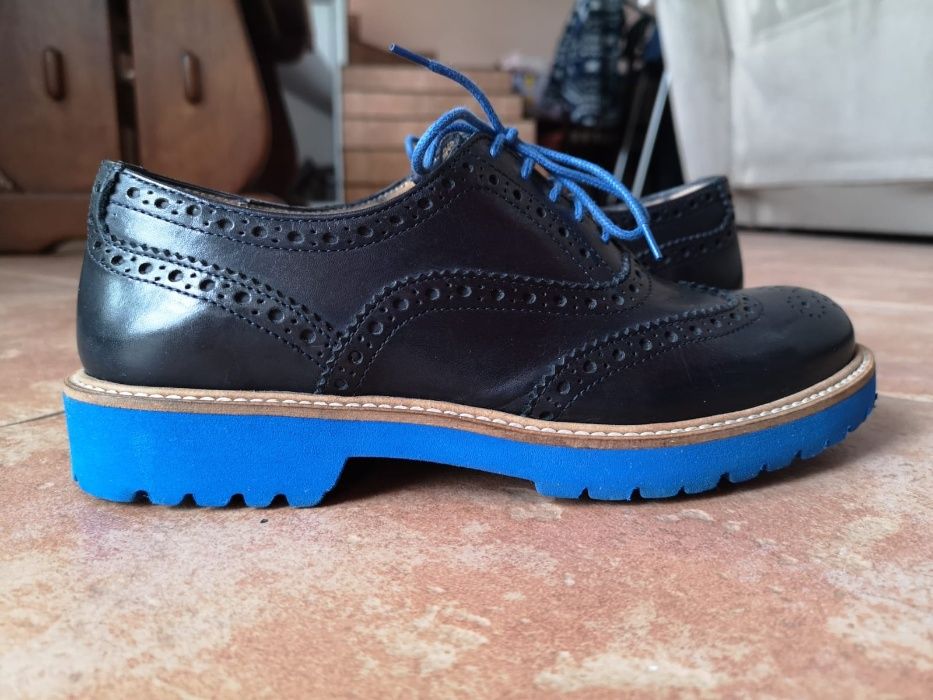 Pantofi OXFORD din PIELE naturala, Made in Italy