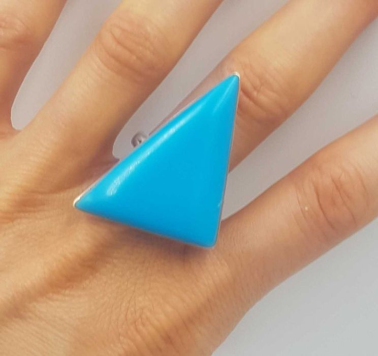 Superb inel vintage din argint model supradimensionat