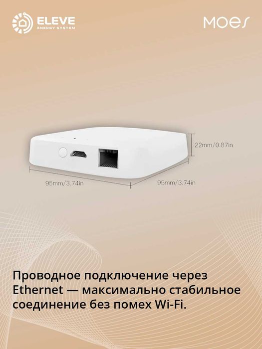 Умный проводной шлюз Moes Zigbee | ZHUB-MS
