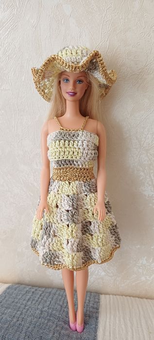 Плетени дрехи за кукла Барби 1966