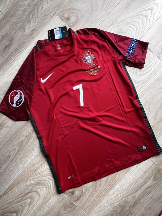 Tricou de fotbal Nike nationala Portugaliei Cristiano Ronaldo CR7 Euro 2016 Marime M