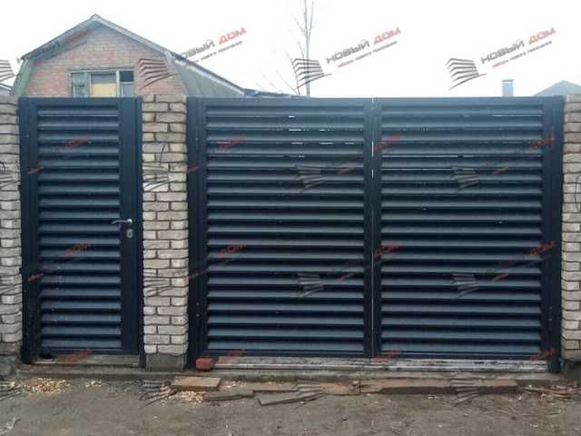 Забор жалюзи из металла