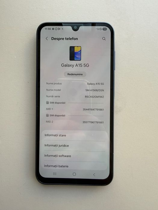 Telefon Samsung A15 5G Android 16
